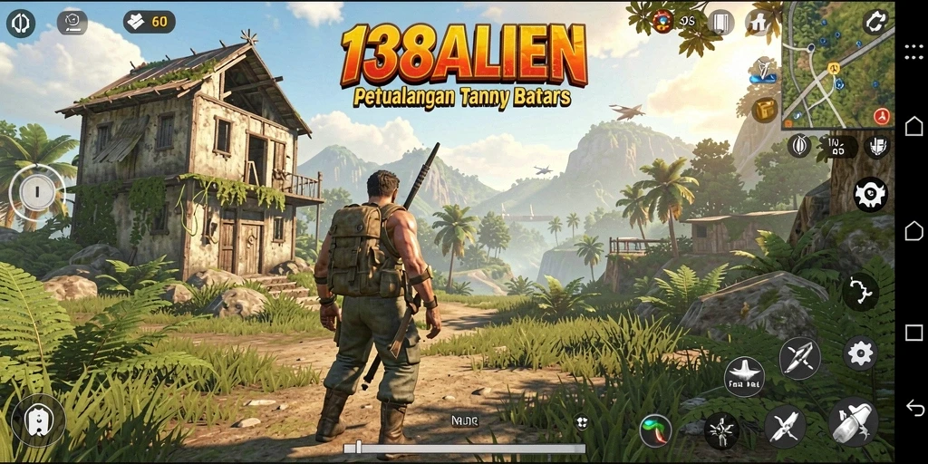 Tampilan gameplay epik 138ALIEN di dunia terbuka.