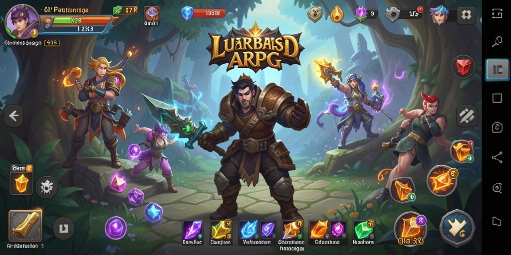 Screenshot 47F menampilkan aksi seru dalam pertempuran ARPG.