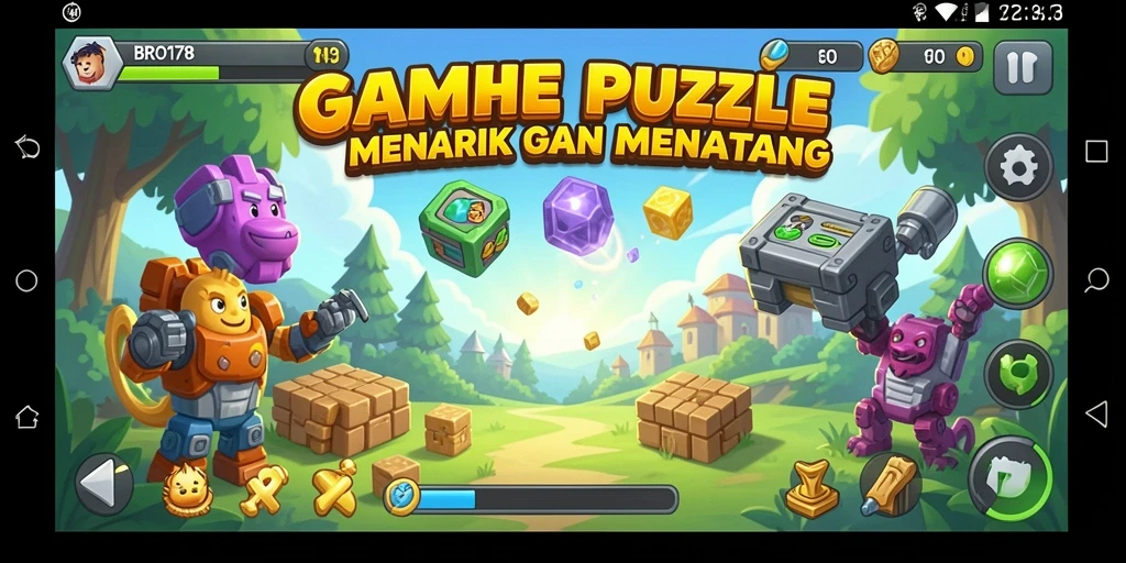Tangkapan layar gameplay <strong>BRO178</strong> menampilkan kondisi teka-teki yang menantang.