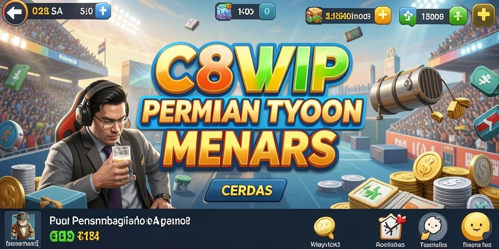 Tampilan gameplay C8VIP yang menarik dengan mekanisme Tycoon yang seru.