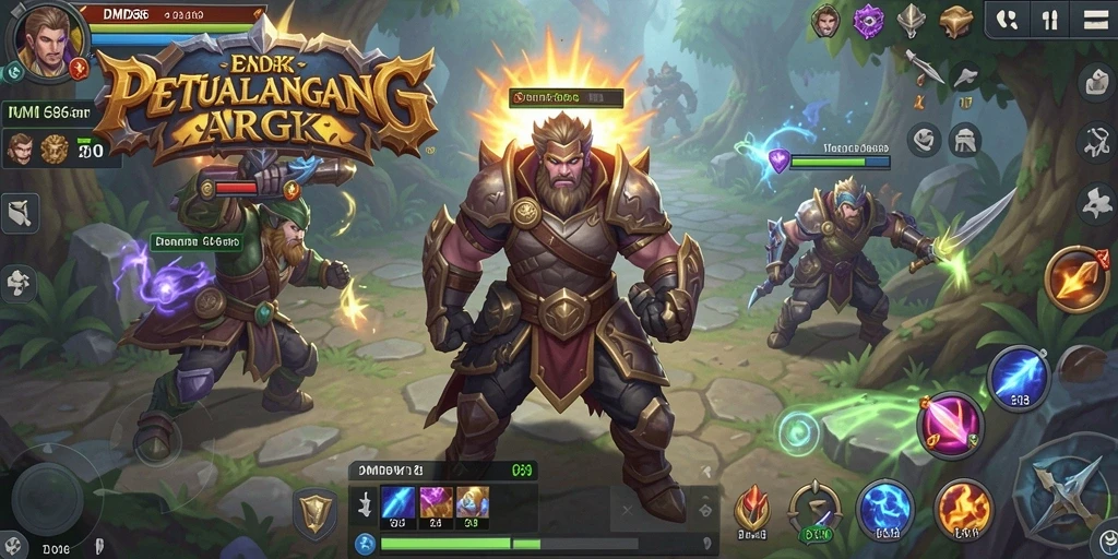 Tampilan gameplay DMD686 yang intens dalam dunia ARPG.