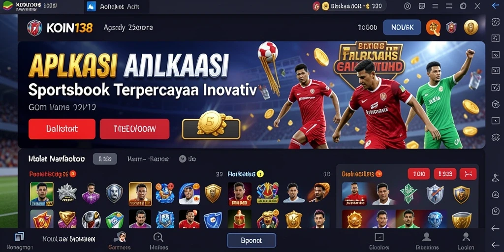 Tampilan gameplay Sportsbook dari aplikasi KOIN138 yang menarik dan interaktif.