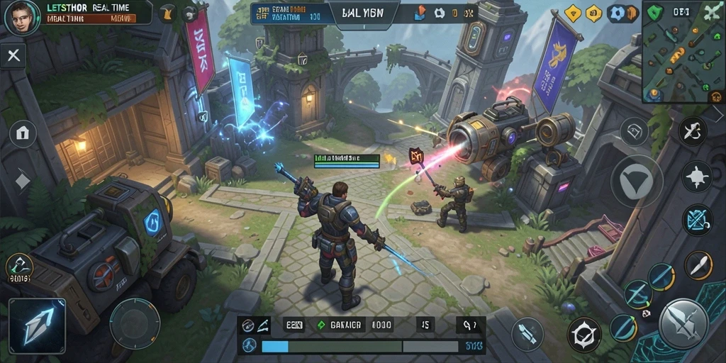 Tampilan gameplay menyenangkan dengan strategi yang mendalam.