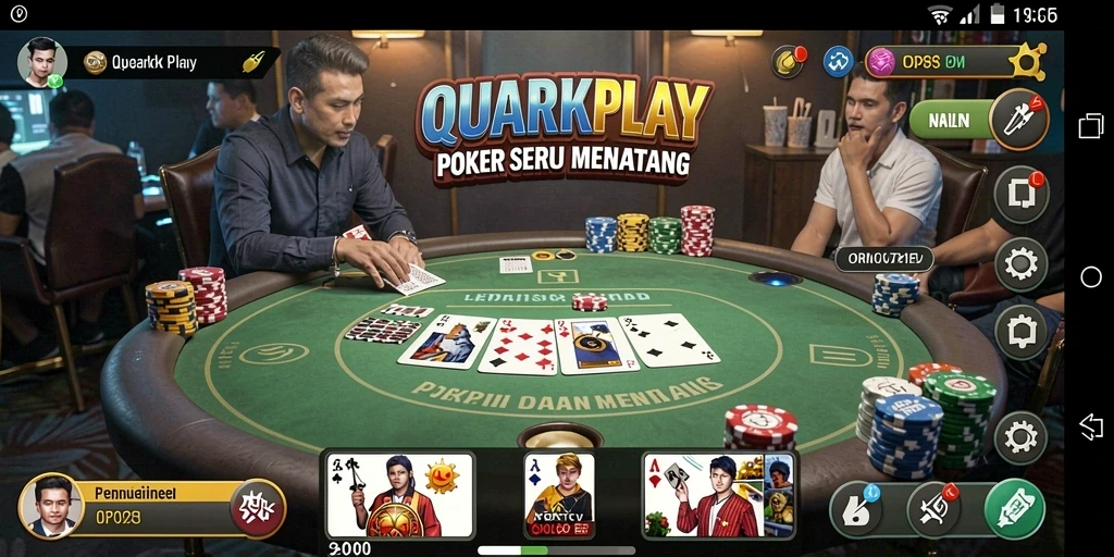 Tampilan gameplay Poker di QUARKPLAY yang seru dan menghibur.