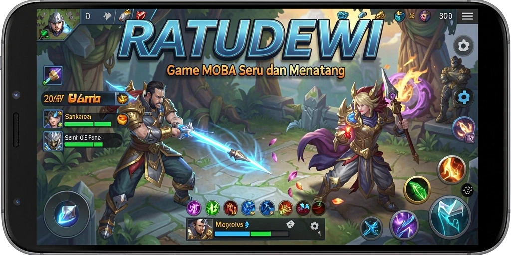 Tangkapan layar utama dari gameplay menegangkan RATUDEWI.