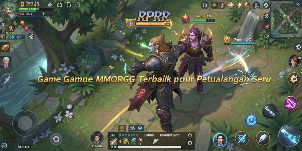 Screenshot utama RPRR yang menunjukkan aksi seru dalam dunia MMORPG.