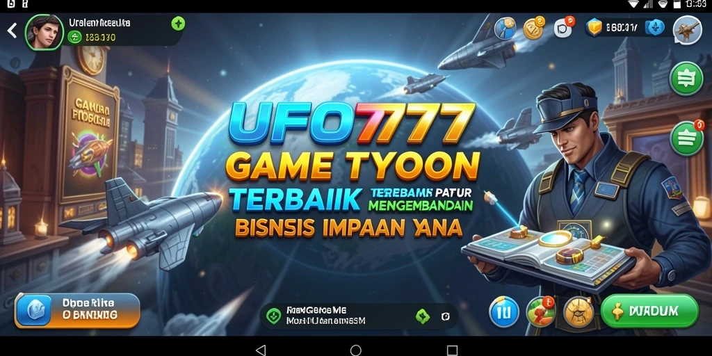 Screenshot gameplay UFO777 dengan aksi manajemen bisnis yang seru.