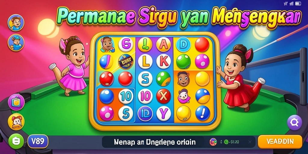 Tampilan gameplay V89 yang menyenangkan dan interaktif dalam permainan Bingo.