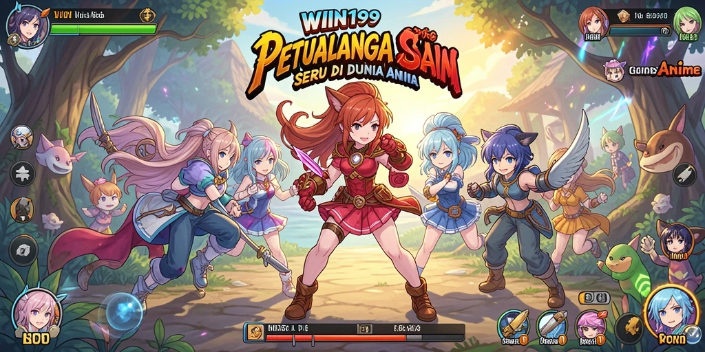 Tampilan gameplay <strong>WIN199</strong> yang penuh aksi dan karakter Anime yang menarik.