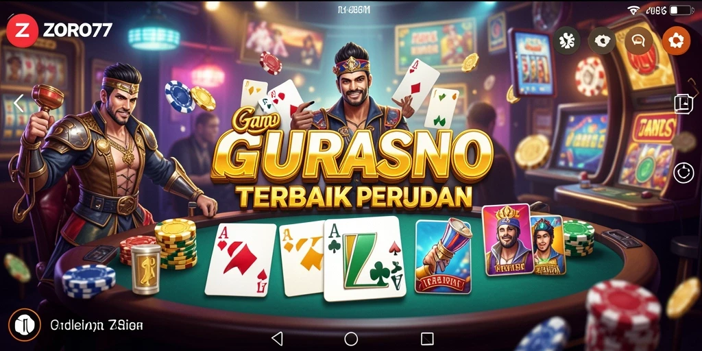 Tampilan gameplay seru di ZORO77 dengan berbagai permainan Kasino.